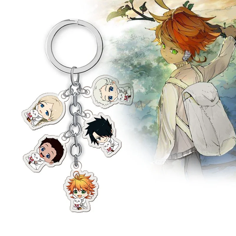 Аниме обещанный Neverland брелок Yakusoku no Neverland Норман Рей Эмма Косплей стенд фигурка акриловый брелок Шарм брелок