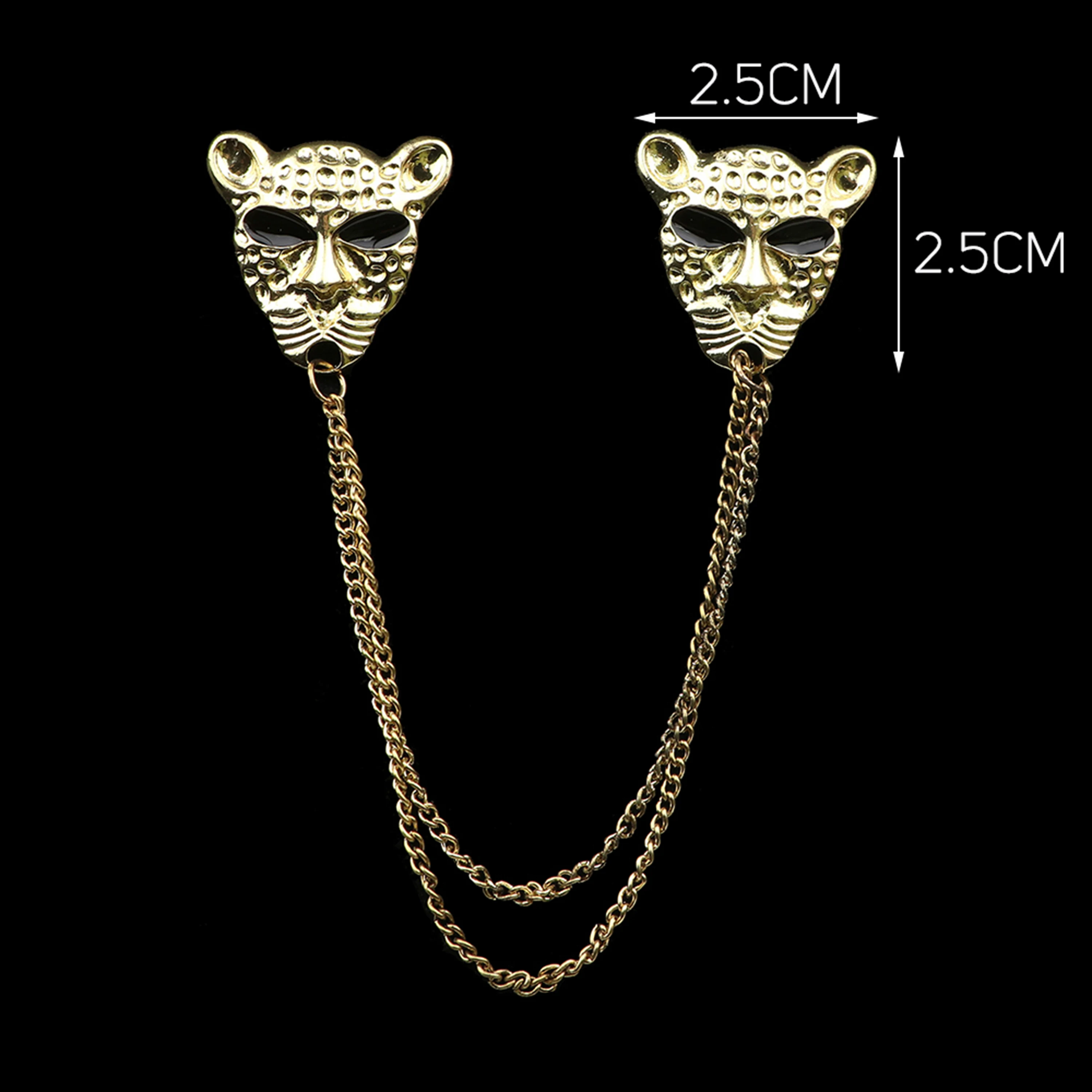 Fashion Gentleman Tassel Brooch Animal Brooch Fashion Brooch Set Pin Brooches Clothing Brooch Metal Brooches For Men Suit Shirt Collar Chain Lapel Pin Lion Dragon Deer Retro Wedding Dinner Accessories