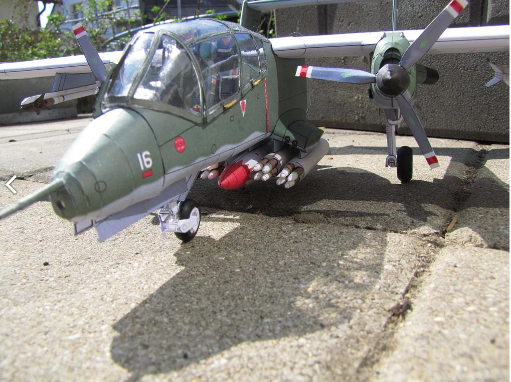 1:32 Scale USS OV-10A Light Ground Attack Aircraft DIY Handcraft PAPER MODEL KIT Puzzles Handmade Toy DIY