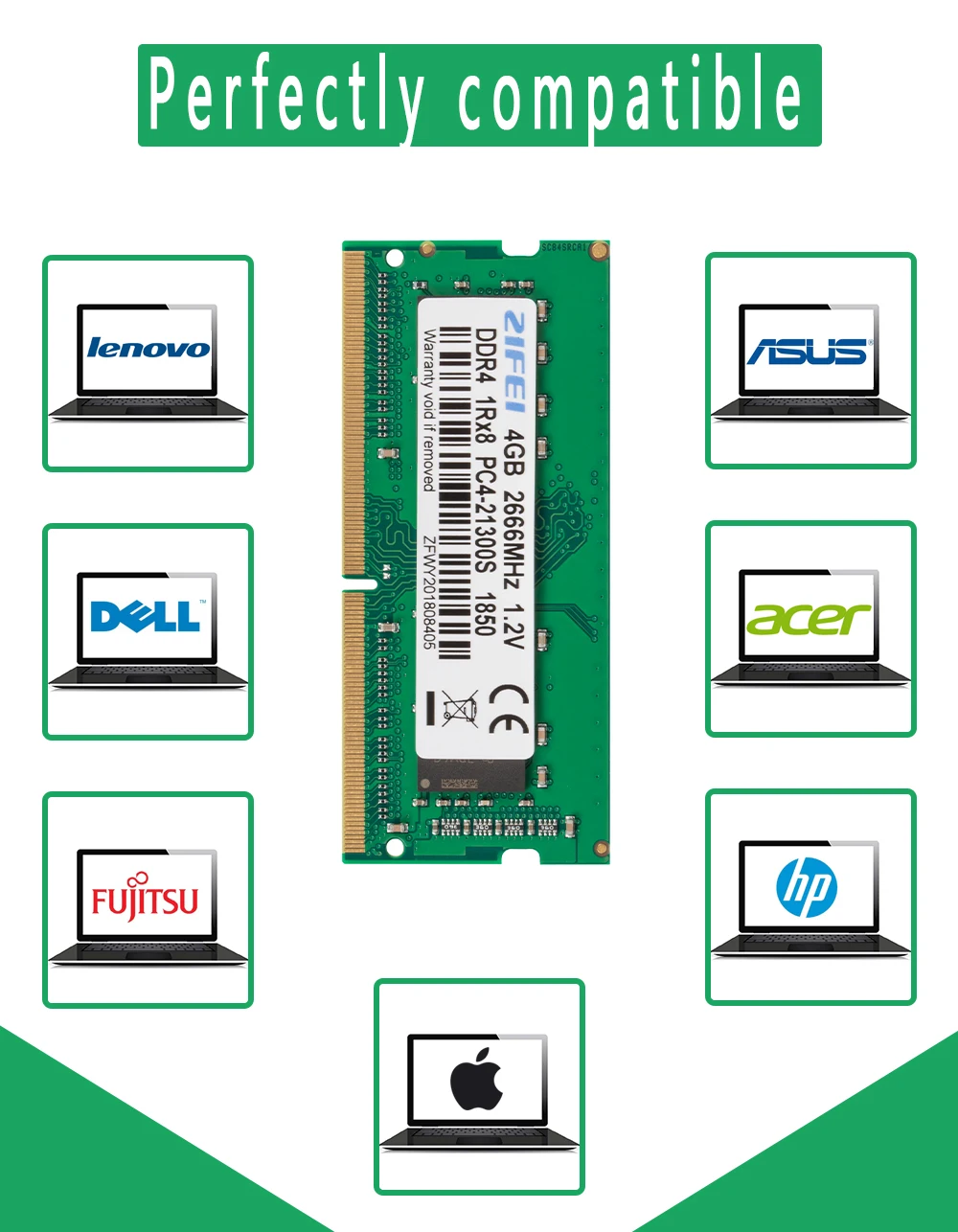 4 ГБ DDR4 Оперативная память 2666/2400/2133 МГц 260PIN 1,2 V 1R* 8 SODIMM памяти для ноутбука