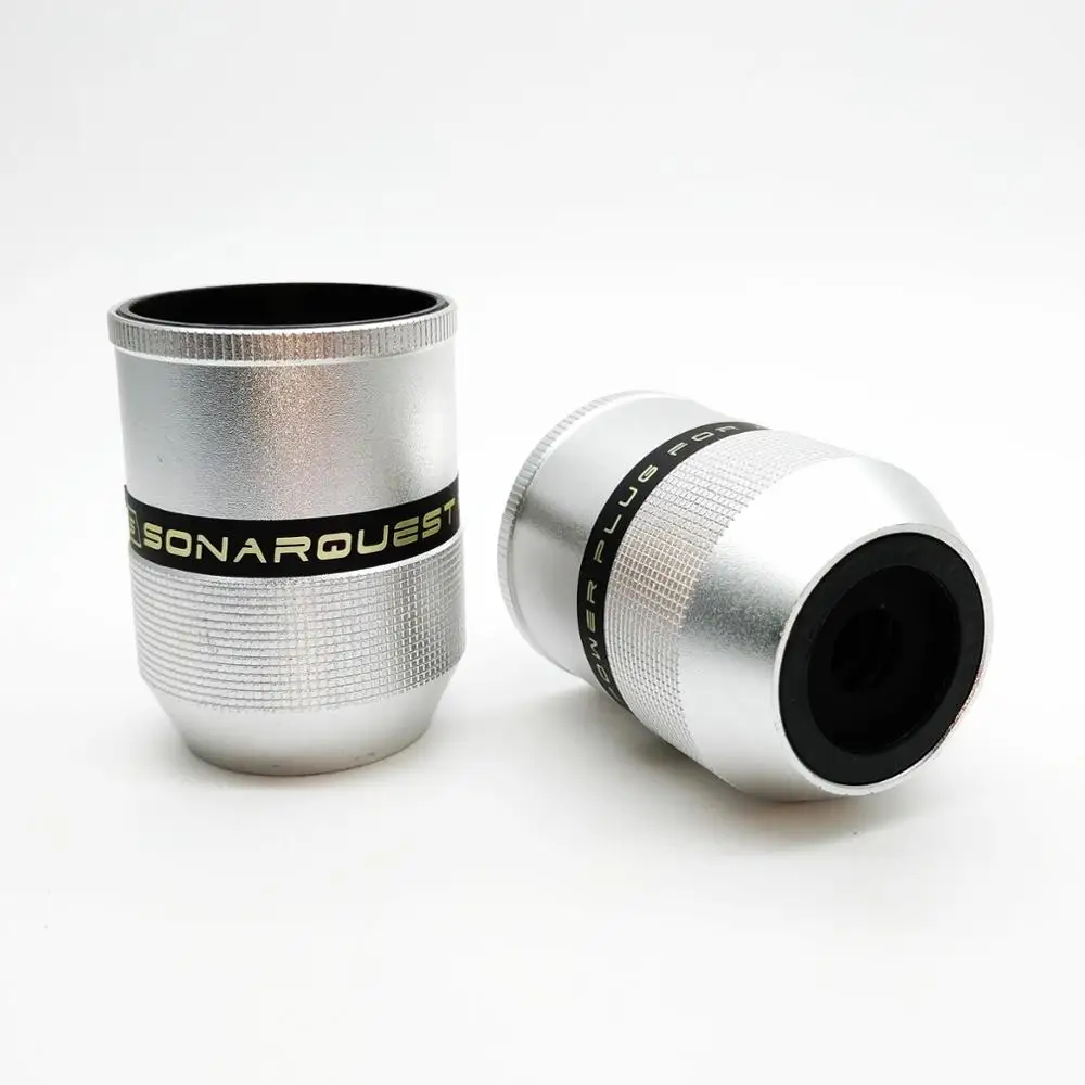 SONARQUEST Алюминиевый сплав E25-R(PT) C25-R(PT) высокого класса родиевое покрытие EUR Schuko EU разъем питания и IEC разъем для усилителя