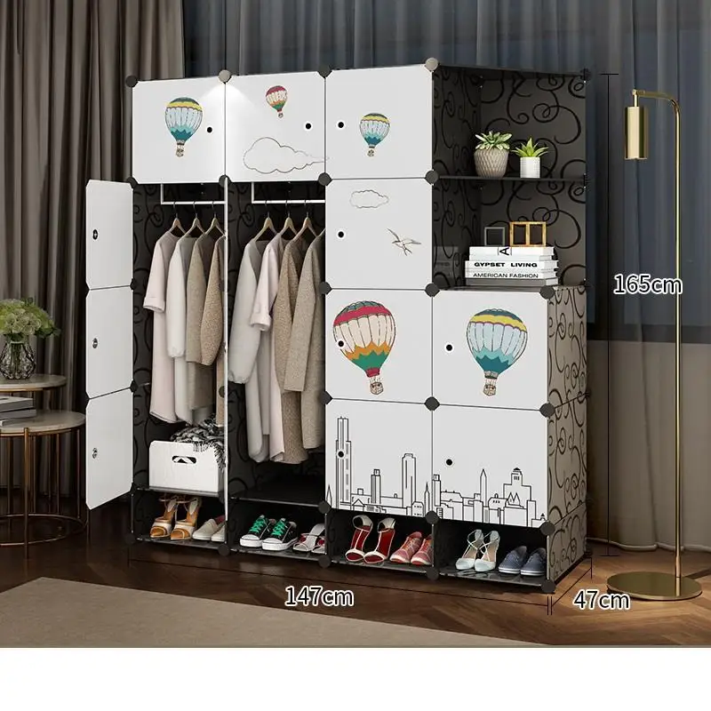 Armadio Mobile Per La Casa Szafa Armario Almacenamiento Range Chambre De Dormitorio мебель для спальни шкаф Mueble гардероб - Цвет: Version K