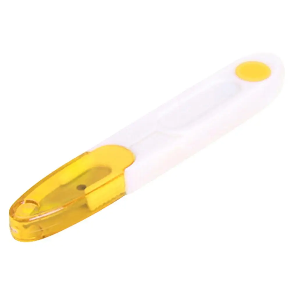 U Тип для стрижки ножницами швейная инструмент вышивка садовые ножницы для Бисер трилистник нитеобрезатель кусачки мини-ножницы с крышкой - Цвет: Yellow
