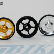1 пара велосипед Easywheel 3 цвета Алюминий сплав супер легкая по весу простая колеса+ Титан болты для Brompton 45 г/компл