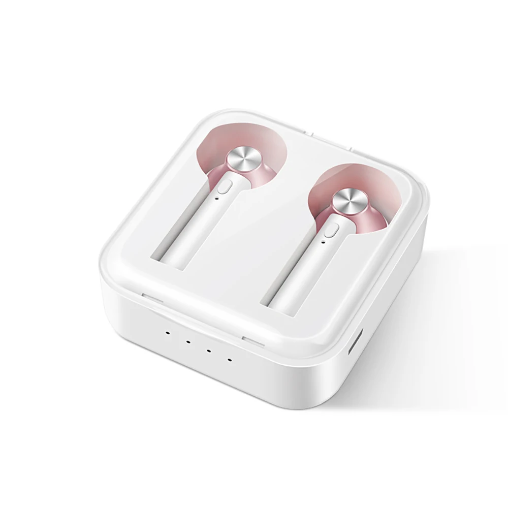 04 TWS D018 бинауральные Bluetooth 5,0 наушники мини настоящие беспроводные наушники портативные спортивные стерео наушники с шумоподавлением с микрофоном - Цвет: 04