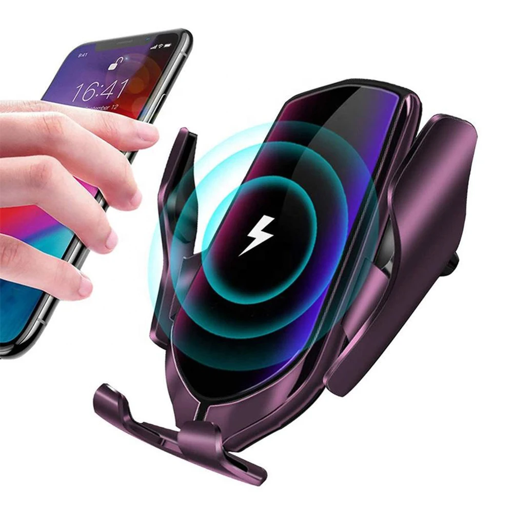 

Wireless Car Charger Infrared Auto Clamp Charge Mount Fast Mobile Phone Car Charger For Smart Phone