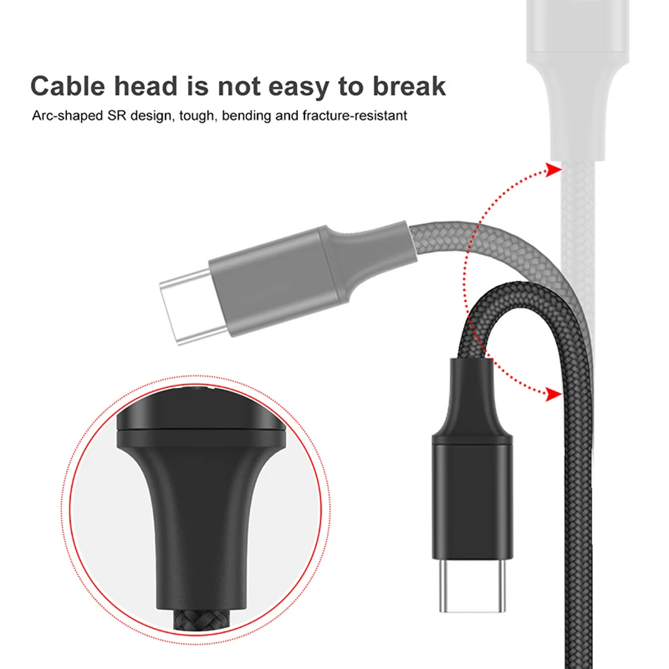 Usb type-C кабель для samsung S10 S9 S8 Xiaomi Redmi Note 7 8 10 провод для быстрого заряда шнур USB-C зарядное устройство кабель usbc 2 м