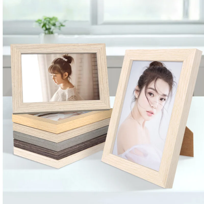 

Classic Wooden Square Picture Frame Photo Plexiglass Include Poster Frames For Wall Hanging Family Gift Photo Frame