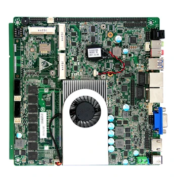 

i3-5010 CPU mini itx mainboards touch screen onboard 4GB+4GB Ram+128GB SSD 6*COM 2 ethernet ports motherboards