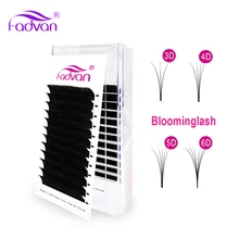 Цветущие ресницы для наращивания, 1 коробка, яркие ресницы для ресниц, легкие вееры, объемные ресницы для наращивания, самоподтягивающиеся, быстрые ресницы для цветения