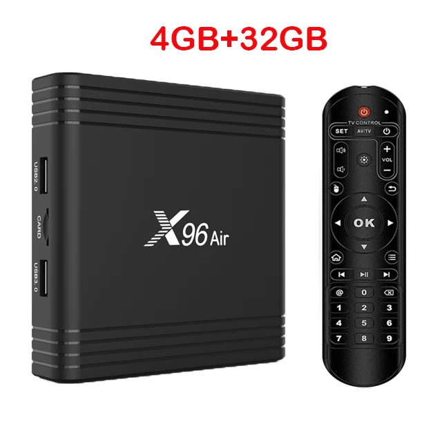 Новое поступление Android 9,0 X96 Air Smart tv Box Amlogic S905X3 4GB 3 2G B 64GB 2,4G& 5G Wifi 2G/16G 4K медиаплеер pk X96 mini/max - Цвет: X96Air-4-32