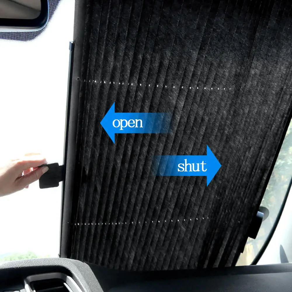 Новая Автомобильная раздвижная занавеска с защитой от ультрафиолета, переднее лобовое стекло, солнцезащитные аксессуары с козырьком