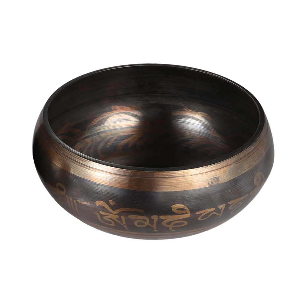 

Hot New Exquisite Metal Singing Bowl 4.5 inch Handmade Tibetan Bell with Striker for Buddhism Buddhist Meditation Healing Relax