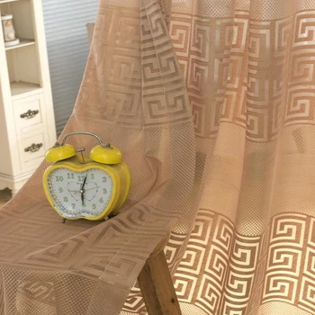 

New Chinese-Style Back Shape Tulle Curtain kitchen Curtains Window Living Room Bedroom Curtain Panel Luxury Jacquard Fabrics #3