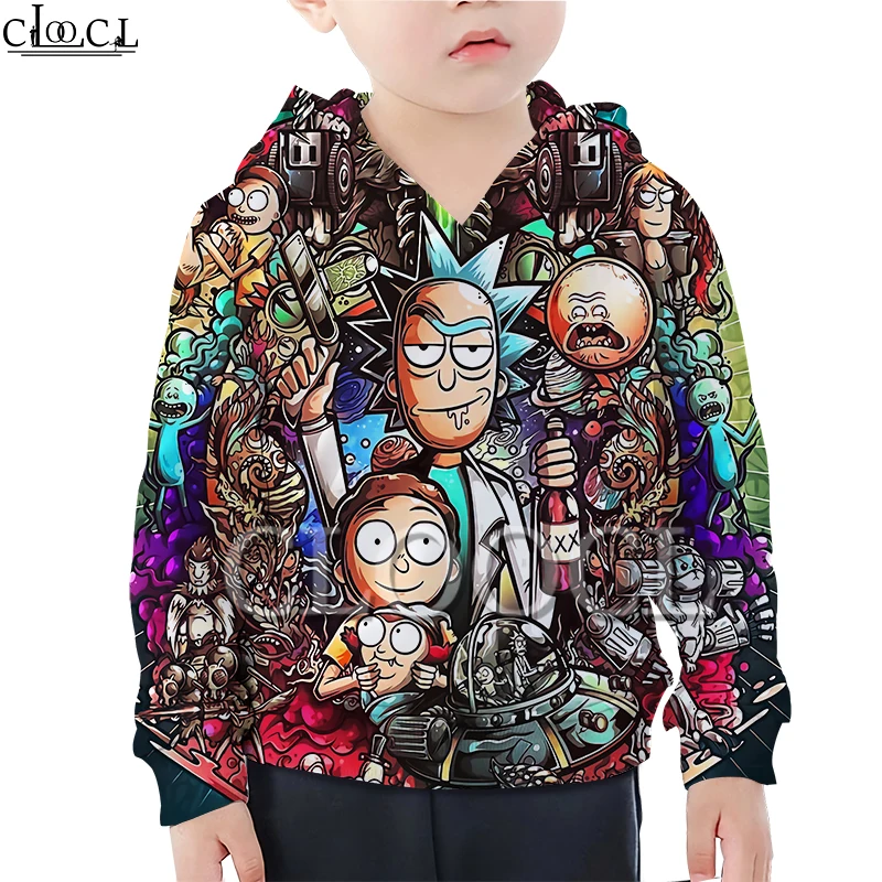  Anime Rick and Morty Print Hoodie Boy Girl 3D Sweatshirt Daughter Clothing T Shirt Baby Fashion Sho
