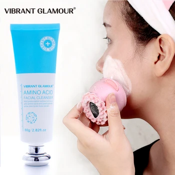 

VIBRANT GLAMOUR Amino-Acid Facial Cleanser Oil Control Plant Essence Moisturizing Shrink Pores Remove Acne Whitening Facial care