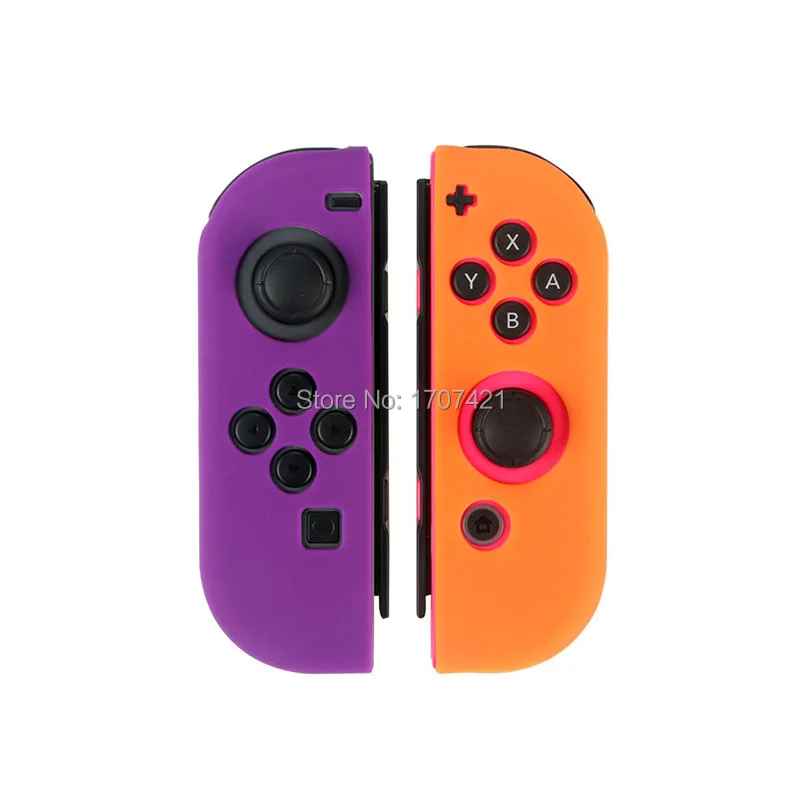J Силиконовый резиновый чехол-накладка для kingd Switch Joy Con контроллер для kingdoswitch NX NS Joycon Grip - Цвет: J