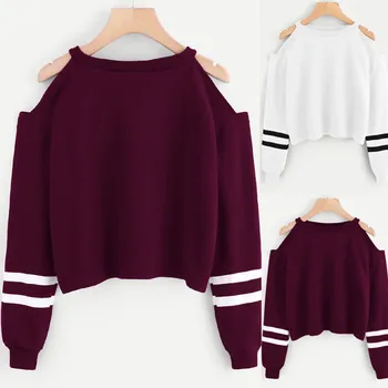 

Blouse 2019Top New Women Off Shoulder Long Sleeve Blouse Sweatshirt Pullover Casual Tops Shirt For Women Fashion Clothes