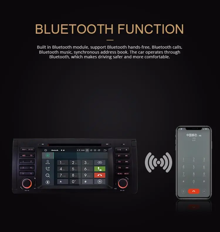 Discount LJDA Android 9.0 Car DVD Player For BMW E39 X5 E53 M5 1 Din Car Radio GPS Navigation Stereo Multimedia 4G+64G DSP Headunit WIFI 8