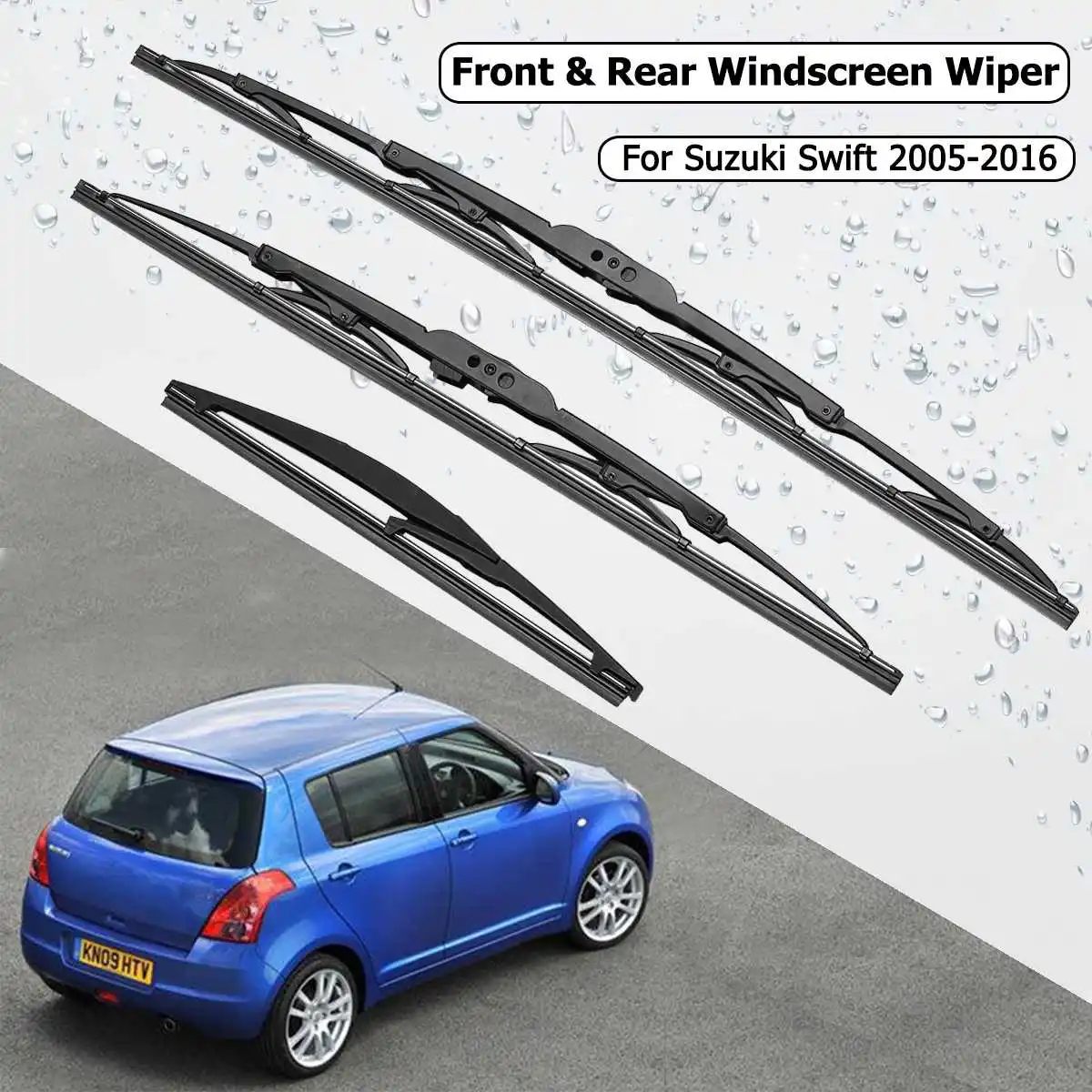 Щетки стеклоочистителя для Suzuki Swift 2005 2016 3 шт./компл. 21 дюйм 18 дюймов 11 стандартные