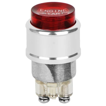 

Metal Ignition Switch Racing Style Car 12V Engine Start Push Button Switch Red Light 3Pin Diy Switch