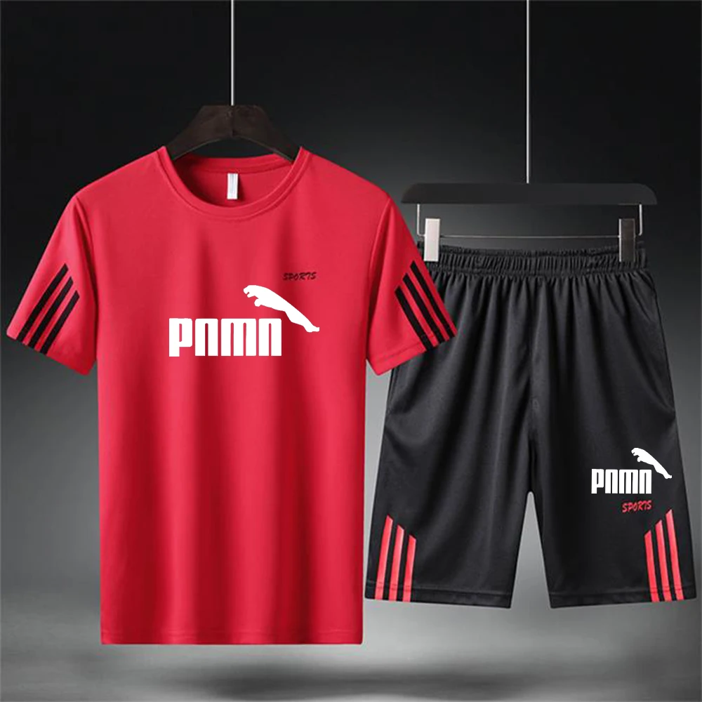Fashion men's high quality large size M / 9XL sports suit quick dry running clothes running sportswear training gym sportswear