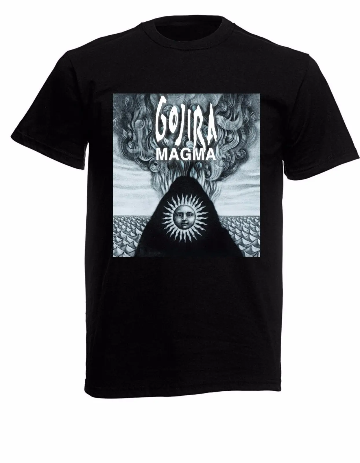 GOJIRA Magma 01 мужская черная футболка в стиле рок новые размеры S-XXXL Повседневная