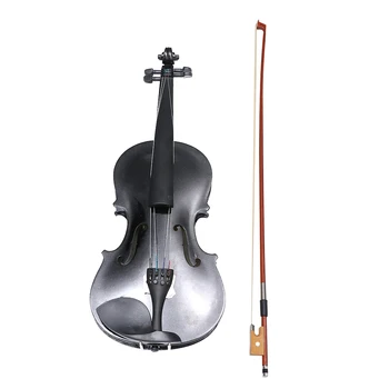

1 Set Wooden Violin Musical Instrument Practice Violin Professional Performance Fiddle with Case for Beginner