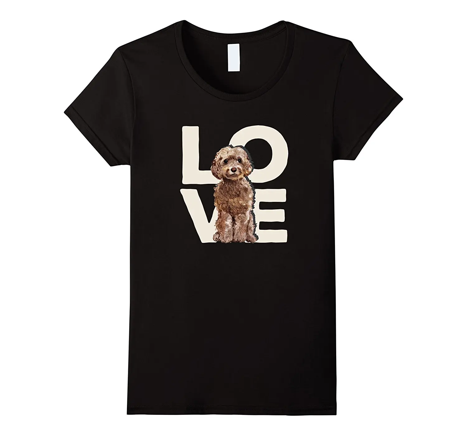 

Love Dog Brown Cockapoo T Shirt For Canine Lover T Shirt Cheap Wholesale Lady'S T Shirts Female Casual Hip Hop Top Tee