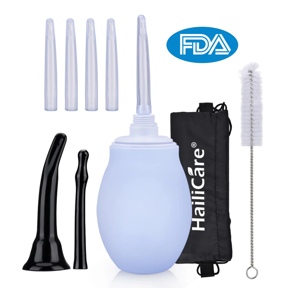 Enema Bulb Syringe Medical Rubber Enema Irrigator Female Vagina Anal