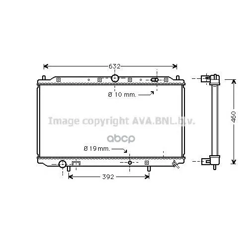 Радиатор Volvo S40 1.6-2.0 95-05 Ava Mta2101 Ava арт. MTA2101