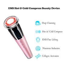 EMS инструмент для красоты светодиодный светильник Фотон терапия Уход за кожей лица прибор для подтягивания лица EMS массажер
