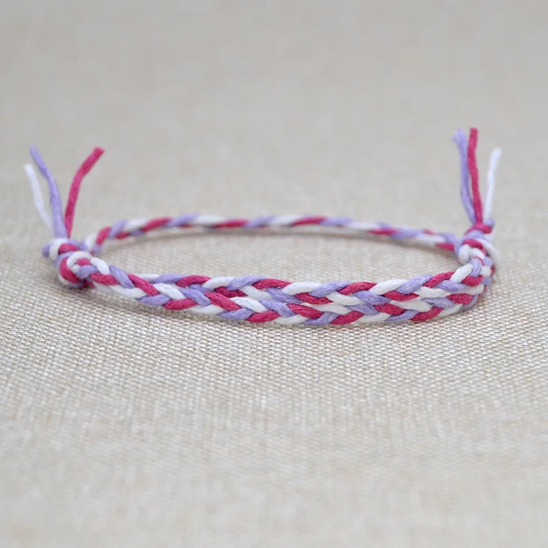 HI MAN 22 Styles New Design Ethnic Wind Cotton Rope Handmade Bracelet Women Fashion Simple Color Wrap Bracelet Friendship Gift