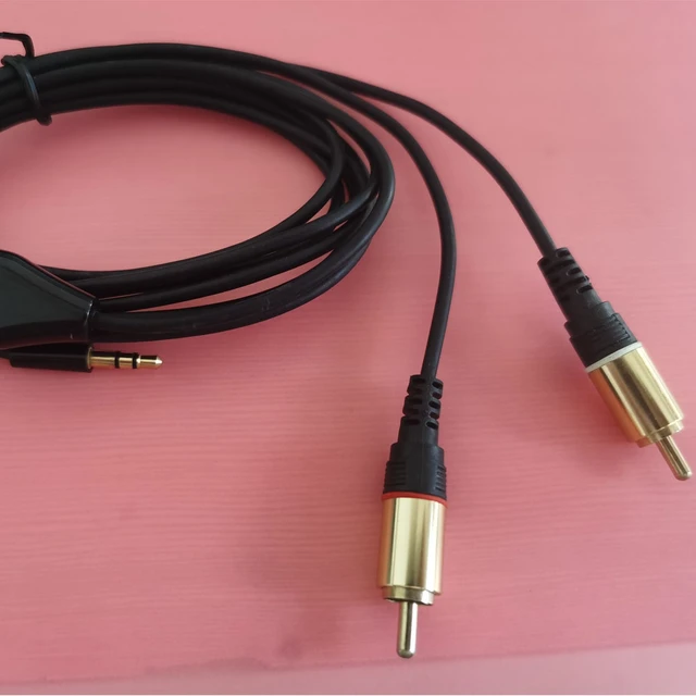 6 ft Stereo Audio Cable - 3.5mm Male to 2x RCA Male