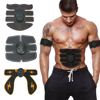 

Battery EMS Abdominal Muscle Trainer Slimming Fat Burning Massage Smart Fitness Muscle Stimulator Abdominal Tool