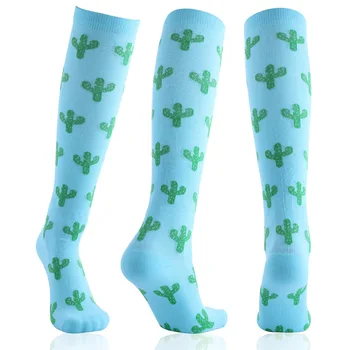

3Styles Quality Unisex Compression Stockings Cycling Socks Fit For Edema Diabetes Varicose Veins Running Marathon Socks