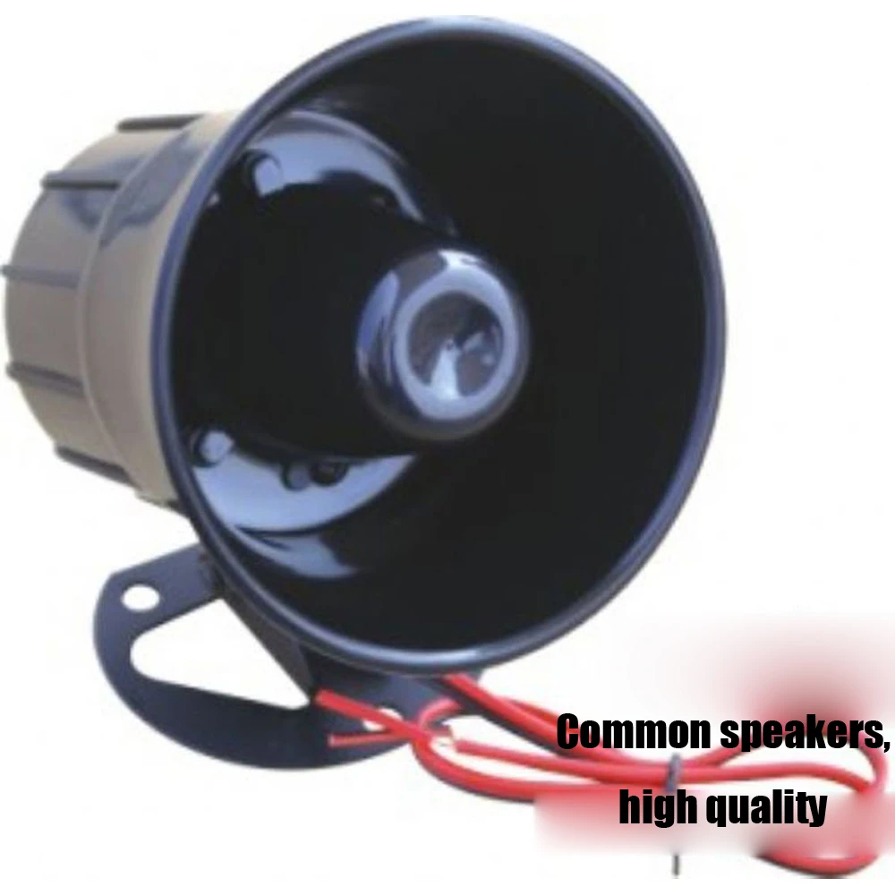 1PCS 100*100mm 12V Speaker Waterproof Cable 120 Decibel Alarm System Anti-theft Security Fire Burglar Alarm