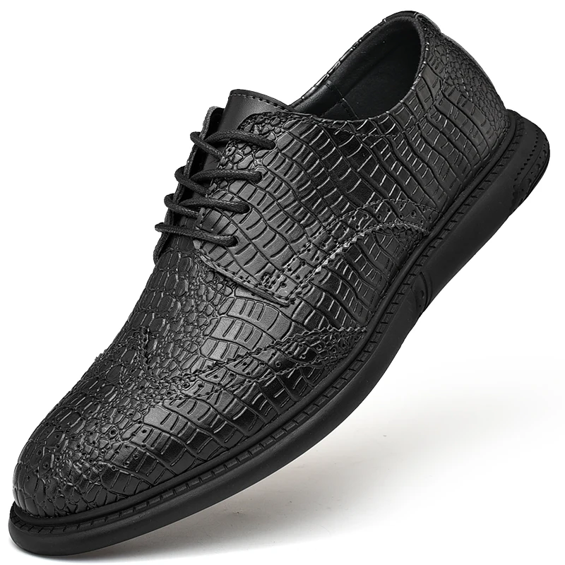 

2019 Classic New Men's Oxford Genuine Leather Casual Shoes Autumn Summer Men Dress Shoes Solid Flat Italian Sneakers %2058