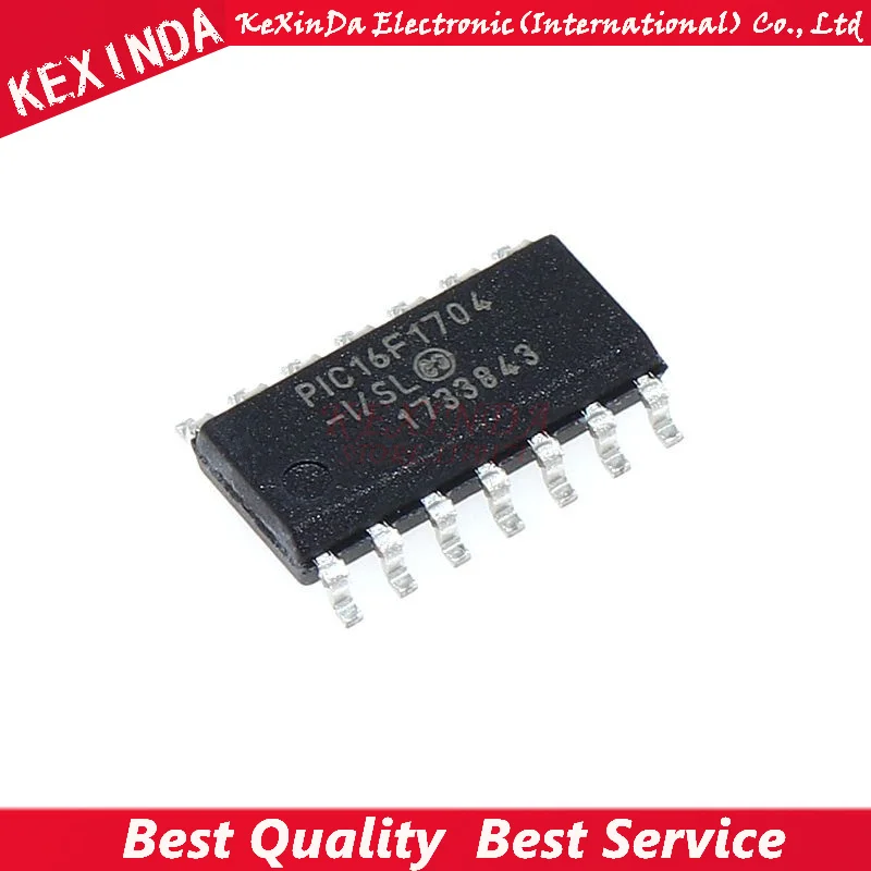 Free shipping 5pcs/lot PIC16F1704-I/SL IC MCU 8BIT 4K FLASH 14SOIC PIC16F1704-I 16F1704 PIC16F1704 new and original | Электронные