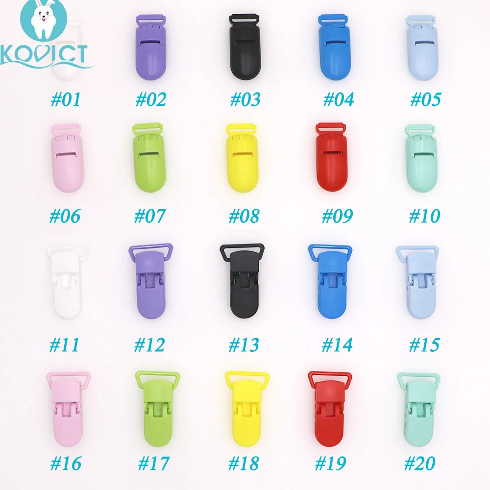 

Kovict Baby Nipple Plastic Clasp Colorful Silicone Beads Chain Making Accessory Feeding Tools For Infant Pacifiers Clip