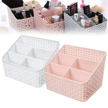 

Multi-function Plastic Cosmetic Organizer Desktop Make-up Solid Storage Box