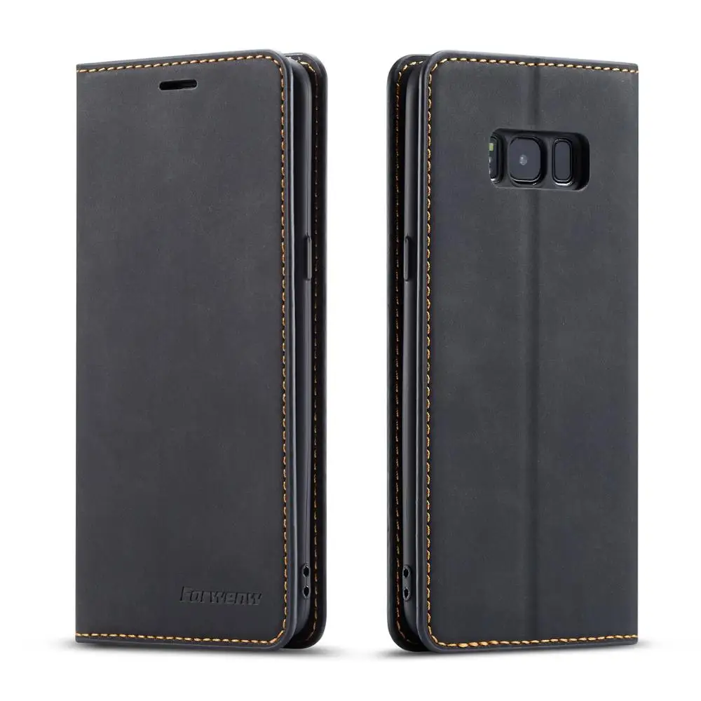 Магнитный кожаный чехол бумажник для samsung Galaxy S7 edge S8 S9 S10 Plus Lite S10E A30 A40 A50 A60 A70 A80 A90