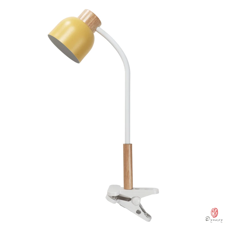 마카롱 테이블 램프 장식 나무 철 홈 독서 조명 LED 다채로운 클립 유형 테이블 조명 LED 5V USB 충전 포트