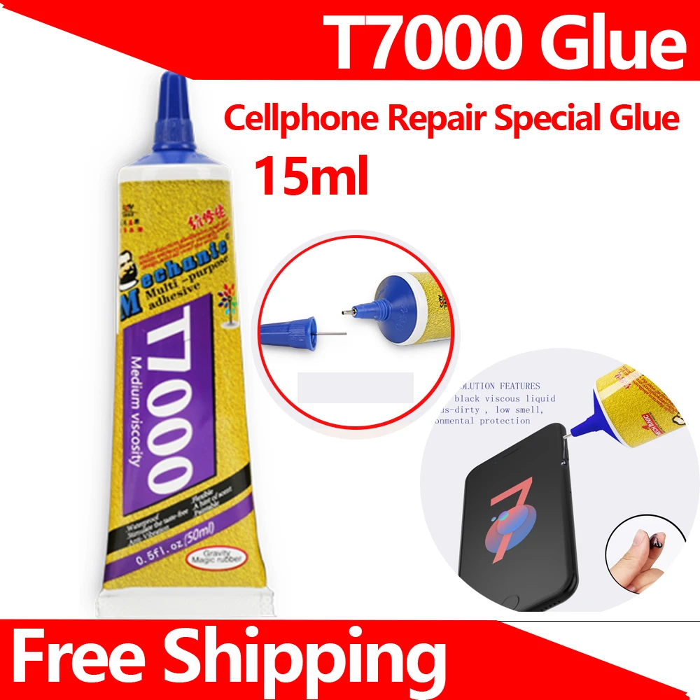 T7000 Glue Phone Repair Glue 15ml Black Liquid Glue Mobile Phone Screen
