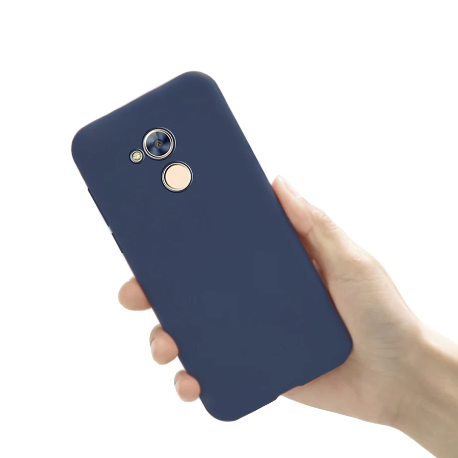 Чехол для телефона s Honor 6A DLI-TL20, чехол для huawei Honor 6A 6 A, силиконовый мягкий матовый яркий однотонный чехол, бампер Fundas - Цвет: Navy