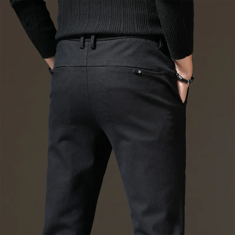 

M30 [Main Push-] Korean-style Trend Versatile Casual Pants Men's Business Thick-Elasticity Slim Fit Straight-Cut Autumn Men's