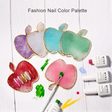 1 шт. Креативный дизайн в форме яблока Палитра для дизайна ногтей инструменты для рисования Гель-лак для ногтей цветовая палитра для дизайна ногтей магазин салонов маникюра
