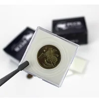 1 Piece / PCCB Square Coin Capsule Coin Holder Plastic Case With Sponge Pad Ring 16-41mm 1