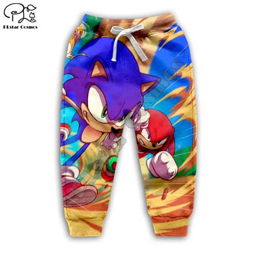 kids pants Комплект детской одежды для малышей, толстовка с принтом «ЁЖ» и 3d принтом, толстовка с капюшоном для малышей с героями мультфильмов, Детская толстовка на молнии, штаны для мальчиков - Цвет: kids pants
