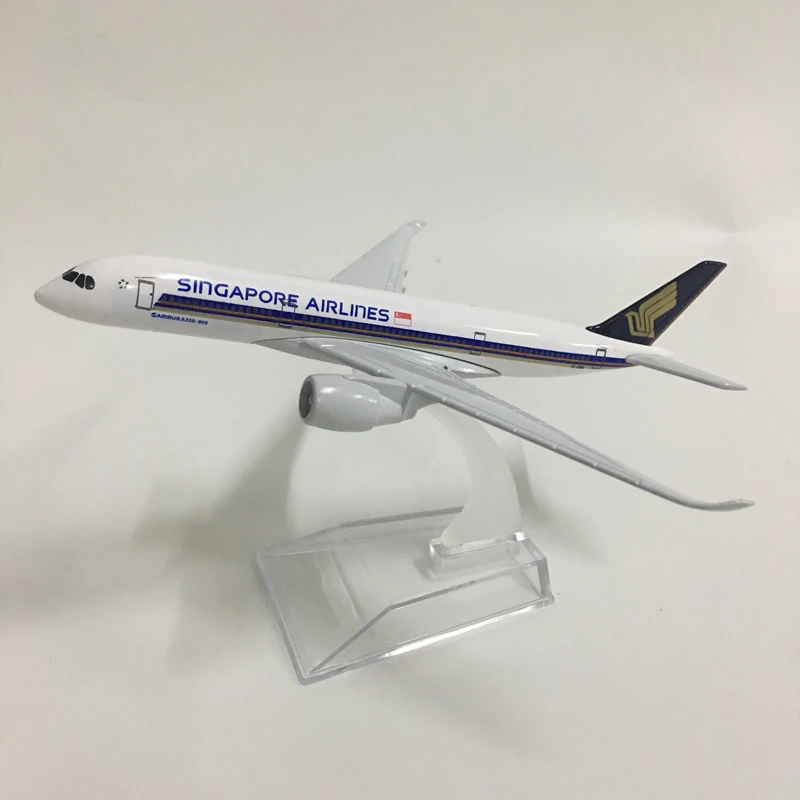 Модель самолета JASON TUTU Singapore Airlines модель из литого металла 16 см 1:400 игрушечный